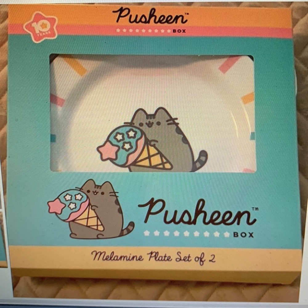 Pusheen box Exclusive melamine plate set of two
